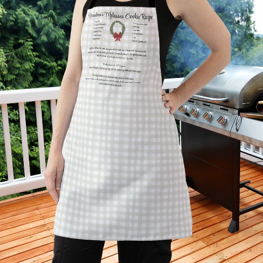 レシピ記念クリスマスクッキー赤い緑のプライド エプロン