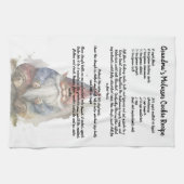 レシピ記念クリスマス格言レッドハット キッチンタオル (横)