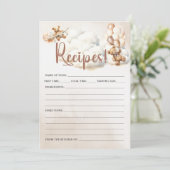 レシピ赤ちゃんシャワーゲームかわいいクマ 招待状 (スタンド正面)