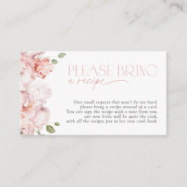 レシピ赤面ピンクのフローラシャワーを持って来て エンクロージャーカード