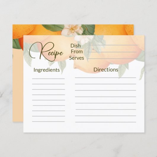 レシピ (正面/裏面)