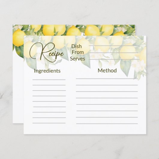 レシピ (正面/裏面)