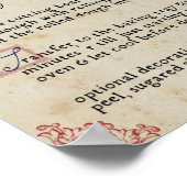 レシピ:バラクイーンマーチペインCookieの値ポスター ポスター (角)