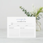 レシピ | ブライダルシャワーレシピカード 招待状 (スタンド正面)