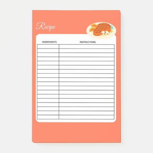 レシピ ポストイット (正面)