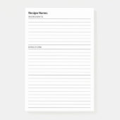 レシピ ポストイット (正面)