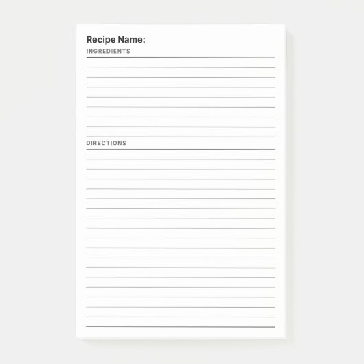 レシピ ポストイット (正面)