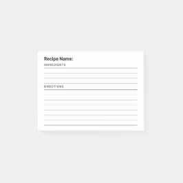レシピ ポストイット