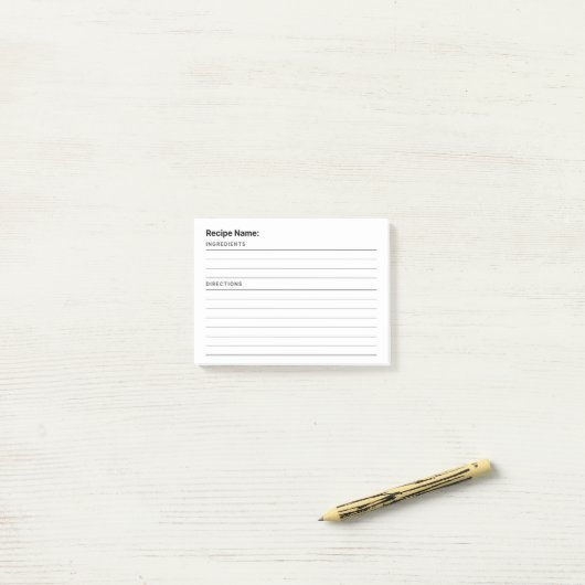 レシピ ポストイット (デスク上)