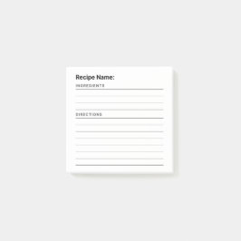 レシピ ポストイット
