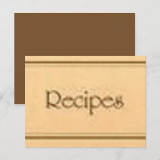 レシピ ポストカード (正面/裏面)