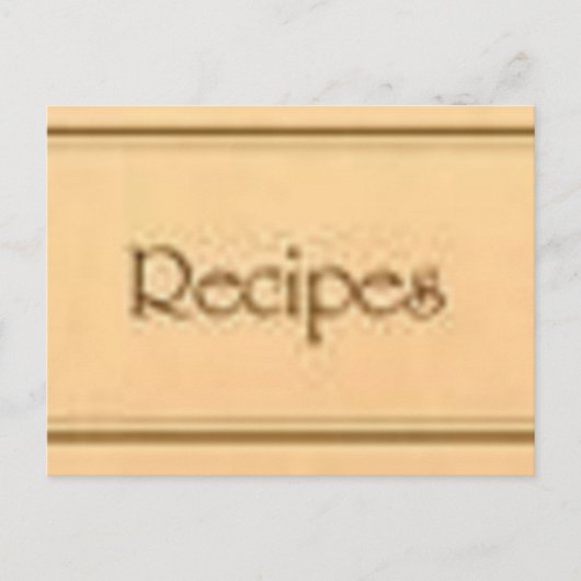 レシピ ポストカード (正面)