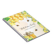 レシピ ミツバチ ハチミツ 黄色の花 夏 ノートブック (右側)