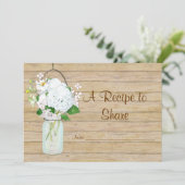 レシピ ラスティック カントリー メイソンジャー ブルー ハイドレンジア (スタンド正面)