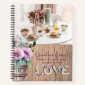 レシピ – 家宝おばあちゃん母ママ ノートブック (正面)