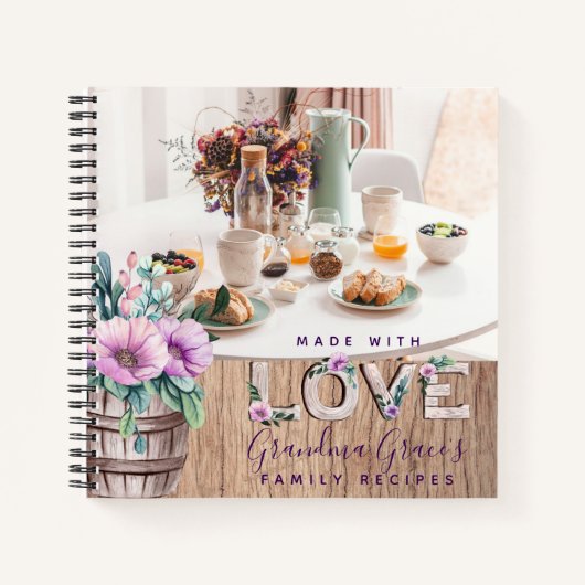 レシピ – 家宝おばあちゃん母ママ ノートブック (正面)
