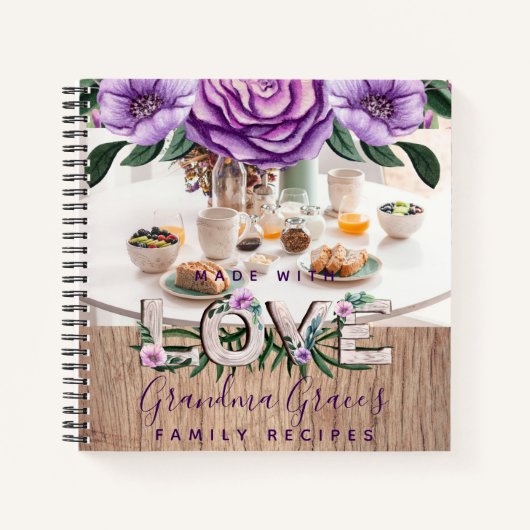 レシピ – 家宝おばあちゃん母ママ ノートブック (正面)