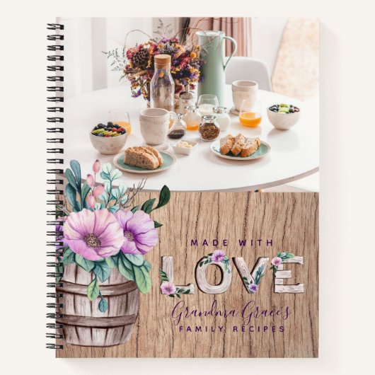 レシピ – 家宝おばあちゃん母ママ ノートブック (正面)