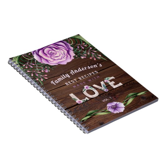 レシピ – 家族のおばあちゃん母へのギフトカスタムMother ノートブック (右側)