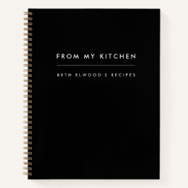 レシピ |私のモダンキッスタイリッシュチンから黒 ノートブック