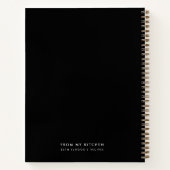 レシピ |私のモダンキッスタイリッシュチンから黒 ノートブック (裏面)