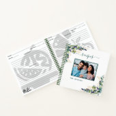 レシピeucalyptus緑の白い写真 ノートブック (内部)