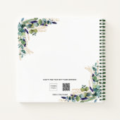 レシピeucalyptus緑の白い写真 ノートブック (裏面)