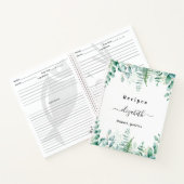 レシピeucalyptus greenry woodland name ノートブック (内部)