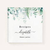 レシピeucalyptus greenry woodland name ノートブック (正面)