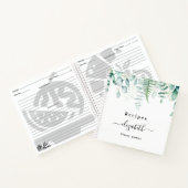 レシピeucalyptus greenry woodland name ノートブック (内部)