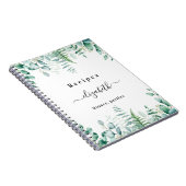 レシピeucalyptus greenry woodland name ノートブック (右側)