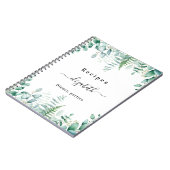 レシピeucalyptus greenry woodland name ノートブック (左側)