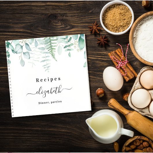 レシピeucalyptus greenry woodland name ノートブック