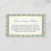 レシピfor花嫁ガーデンパーティーラブシャックフィアンス エンクロージャーカード (正面)