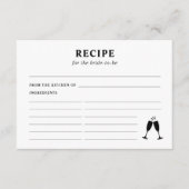 レシピfor花嫁ブライダルシャワー エンクロージャーカード (正面)