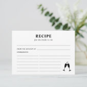 レシピfor花嫁ブライダルシャワー エンクロージャーカード (スタンド正面)