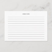 レシピfor花嫁ブライダルシャワー エンクロージャーカード (裏面)