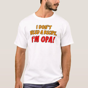 レシピOpa不要 Tシャツ