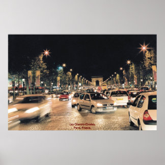 レシャンゼリゼ。フランス,パリ ポスター