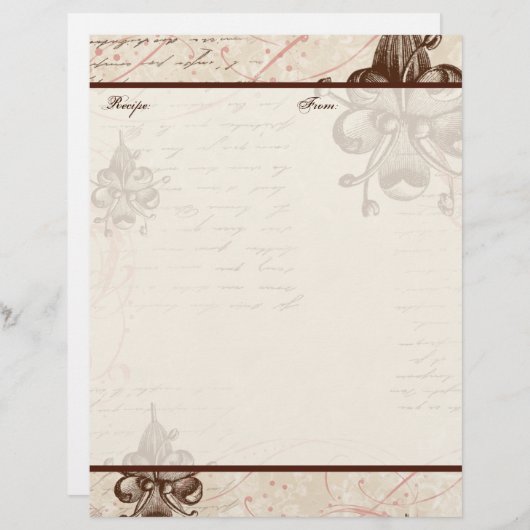 レショコラティエファミリー伝統レシピページ (正面/裏面)