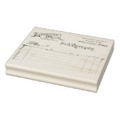 レシートフランスのヴィンテージゴム印 ラバースタンプ (スタンプ)