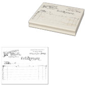 レシートフランスのヴィンテージゴム印 ラバースタンプ (押印)