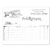 レシートフランスのヴィンテージゴム印 ラバースタンプ (インプリント)