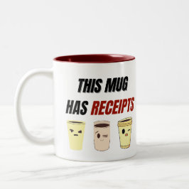 レシートマグ – コおもしろいーヒギフト ツートーンマグカップ