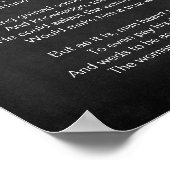 レジもしナルド・H・C・ドッジ・ブラック&ホワイトの詩 ポスター (角)