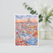 レジェンスバーグドイツヴィンテージ旅行水の色 ポストカード (スタンド正面)