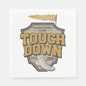 レジェンダリーカレッジサッカーTouchダウン スタンダードランチョンナプキン (正面)