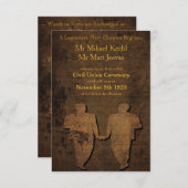 レジェンダリーラブゲイ結婚式招待状 招待状 (正面/裏面)