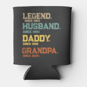 レジェンドおもしろい夫ダディーグランドパカスタムギフト 缶クーラー (正面)