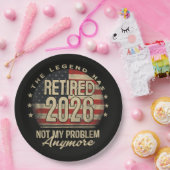 レジェンドが引退 2026 面白い  ペーパープレート (パーティー)